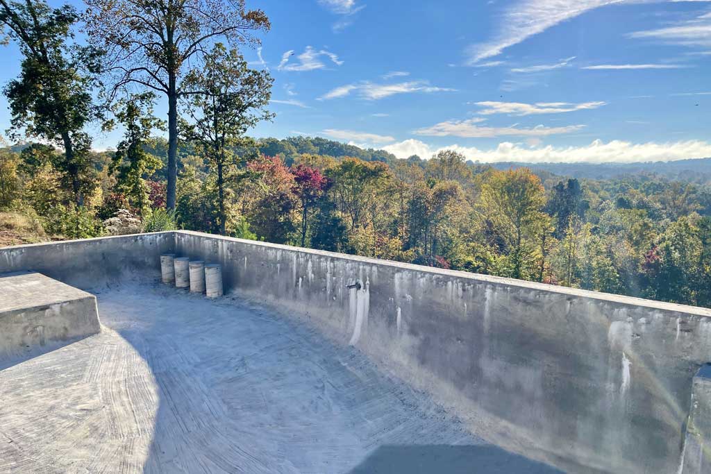 Pool construction project, East Tennessee